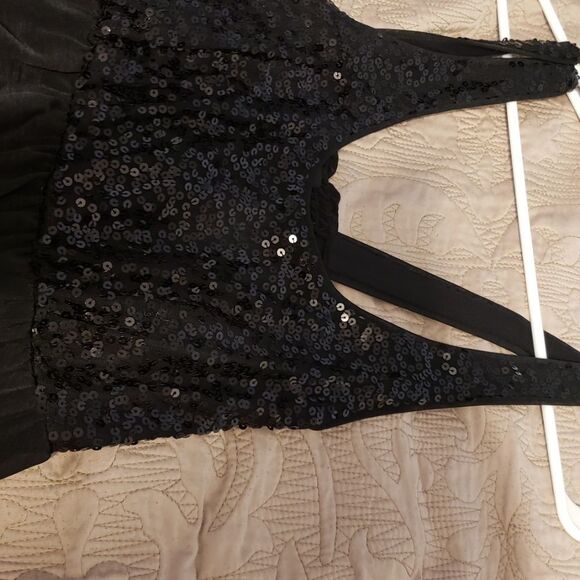 Stunning Apt 9 Beaded Sparkly Top Black Party Dress Medium‎ Trendy Timeless - Picture 8 of 16